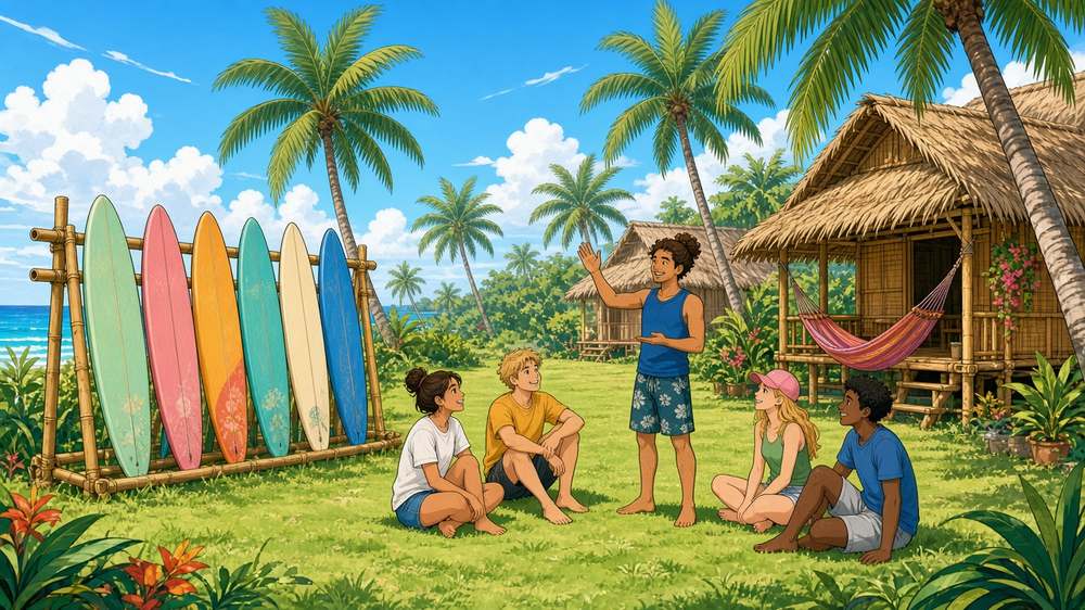 Comic: Batu Bolong Surf Camp